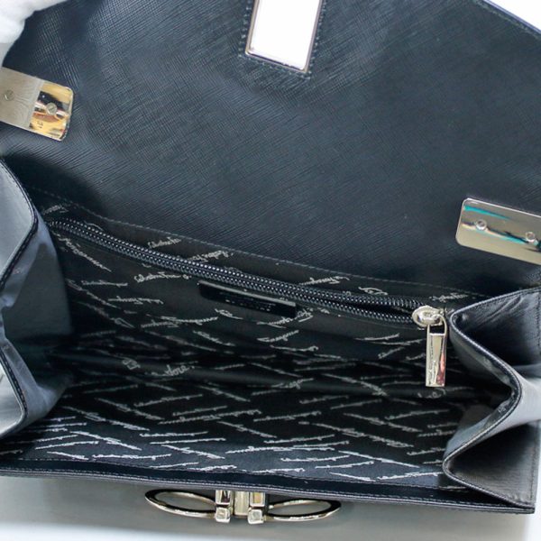 brb01000000002282 6 Salvatore Ferragamo Handbag Leather Black