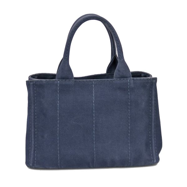 brb01000000002363 3 Prada Canapa Canvas Tote Bag Navy