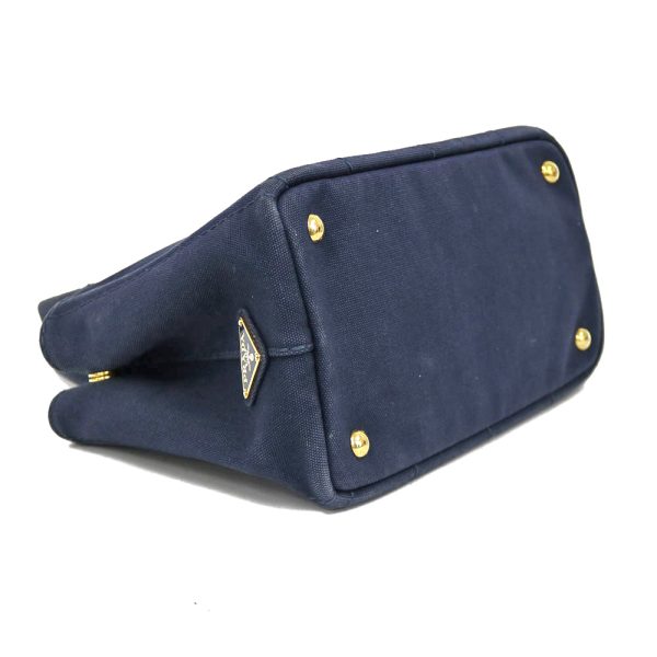 brb01000000002363 5 Prada Canapa Canvas Tote Bag Navy