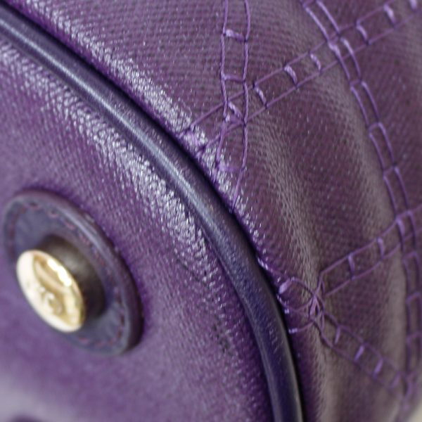 brb01000000002380 9 Christian Dior Cannage Handbag Leather Purple