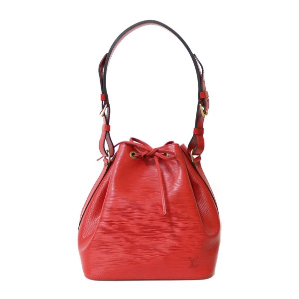 brb01000000002568 1 Louis Vuitton Petit Noe Epi Leather Shoulder Bag Red