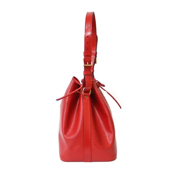 brb01000000002568 4 Louis Vuitton Petit Noe Epi Leather Shoulder Bag Red