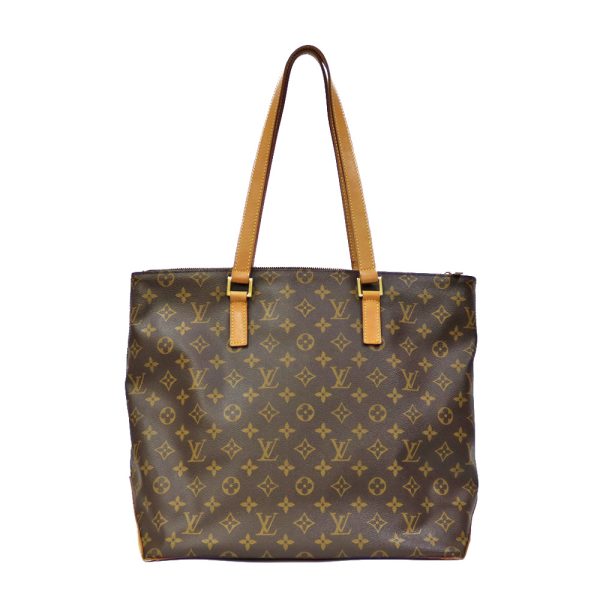 brb01000000002582 1 Louis Vuitton Cava Mezzo Monogram Canvas Shoulder Bag Brown