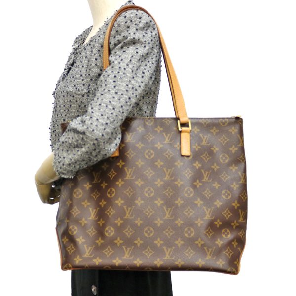 brb01000000002582 2 Louis Vuitton Cava Mezzo Monogram Canvas Shoulder Bag Brown