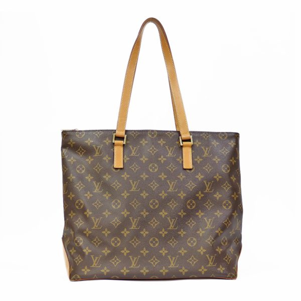 brb01000000002582 3 Louis Vuitton Cava Mezzo Monogram Canvas Shoulder Bag Brown