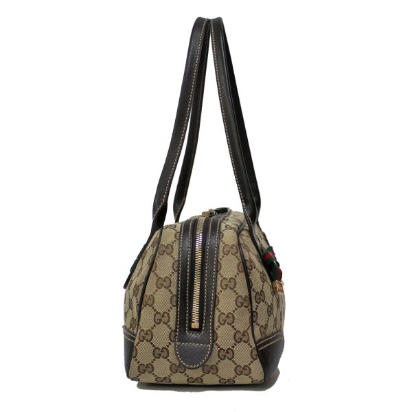 brb01000000002597 4 Gucci Outlet GG Canvas Shoulder Bag Brown