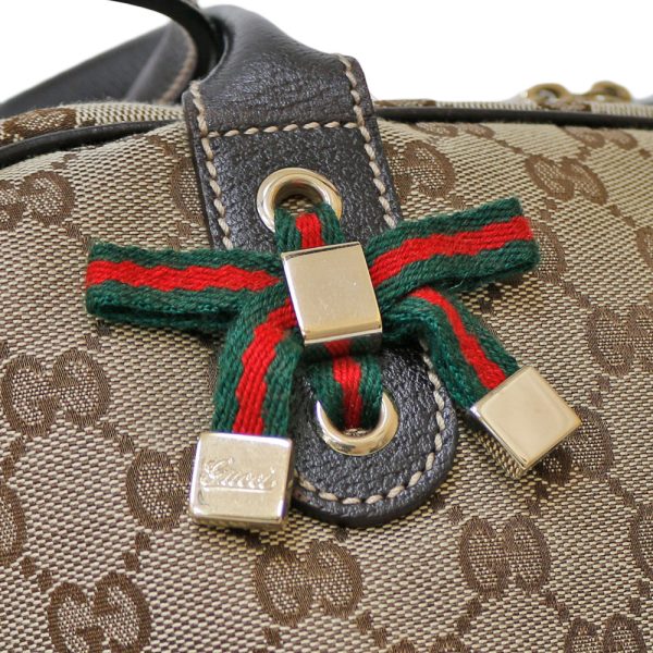 brb01000000002597 9 Gucci Outlet GG Canvas Shoulder Bag Brown