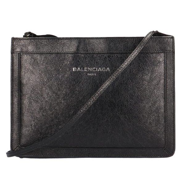 brb01000000002960 1 Balenciaga Shoulder Bag Leather Black