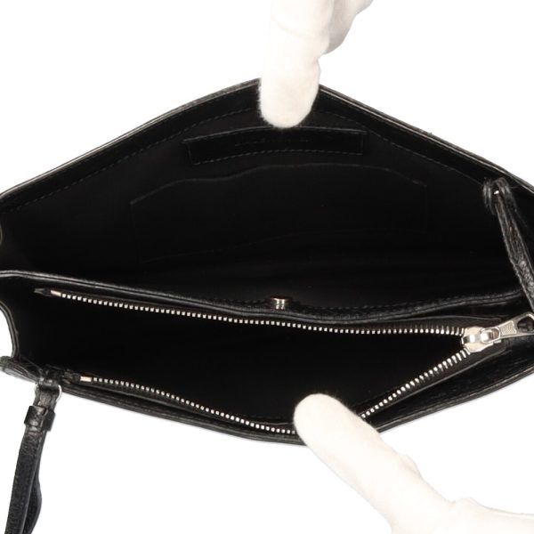 brb01000000002960 7 Balenciaga Shoulder Bag Leather Black