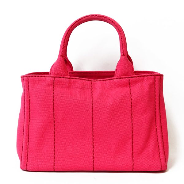 brb01000000003004 3 Prada Canapa Canvas Tote Bag Pink