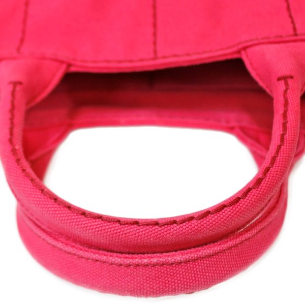 brb01000000003004 9 Prada Canapa Canvas Tote Bag Pink