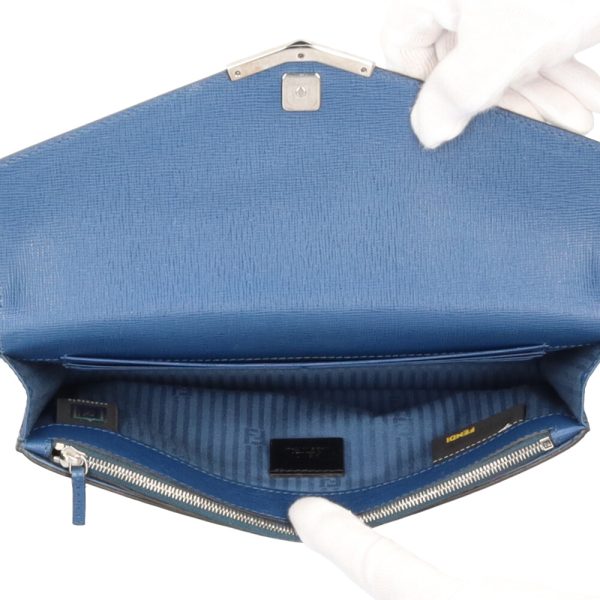 brb01000000003128 6 Fendi Toujours Leather Clutch Bag Blue