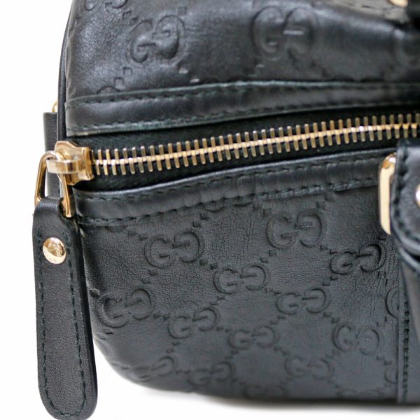 brb01000000003194 9 Gucci Guccisima Leather Handbag Black