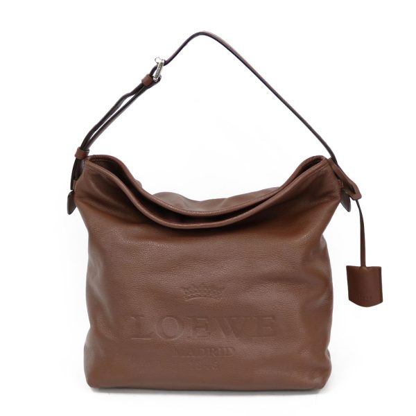 brb01000000003258 1 Loewe Shoulder Bag Leather Brown