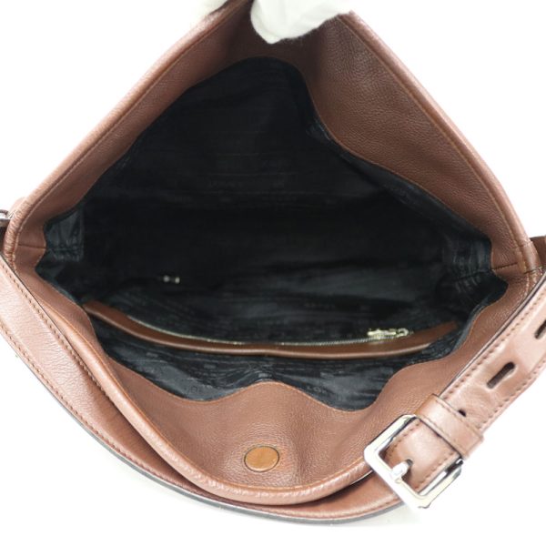 brb01000000003258 7 Loewe Shoulder Bag Leather Brown