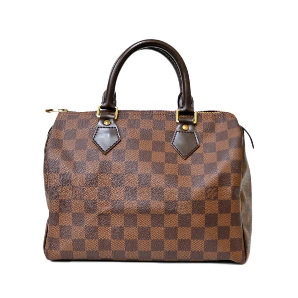 brb01000000003294 1 Louis Vuitton Speedy Damier Canvas Handbag Bag Brown