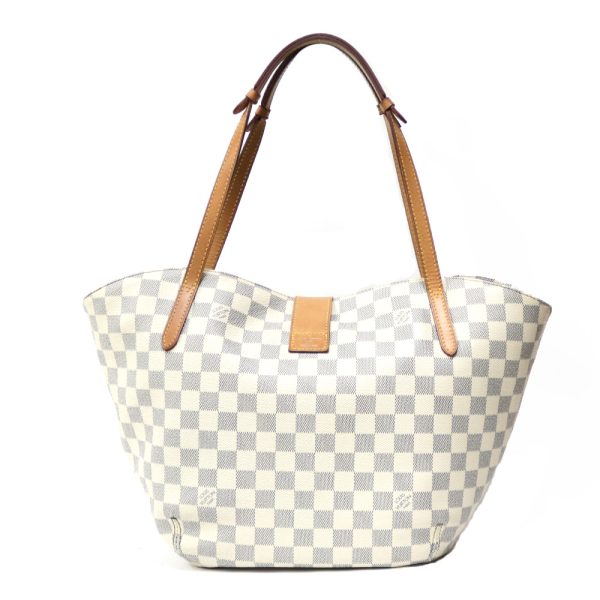 brb01000000003367 3 Louis Vuitton Sarina Damier Azur Canvas Shoulder Bag White