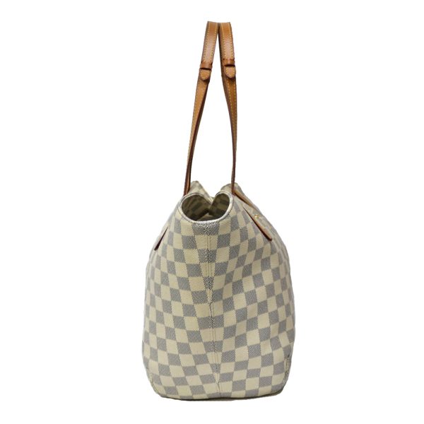 brb01000000003367 4 Louis Vuitton Sarina Damier Azur Canvas Shoulder Bag White