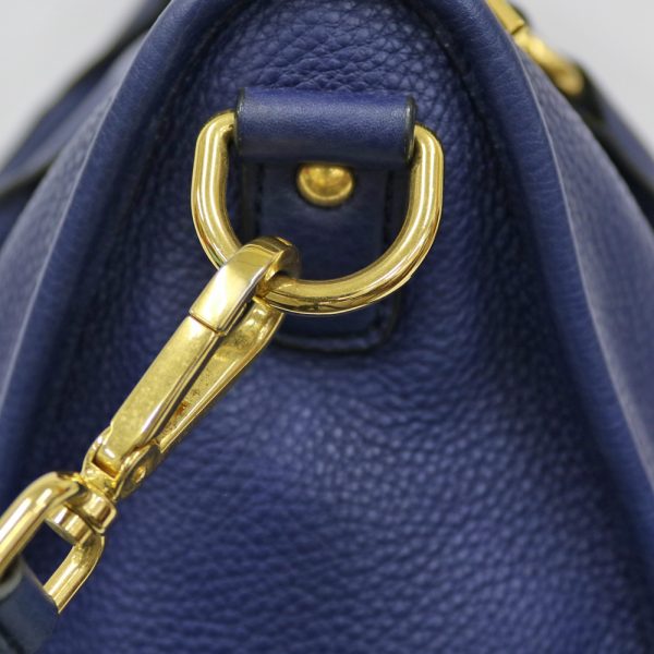 brb01000000003610 9 Prada Leather Handbag Blue