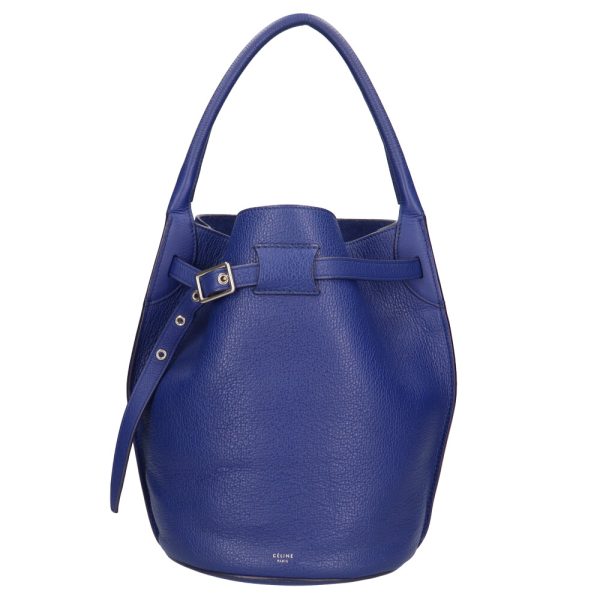 brb01020000000816 1 Celine Baguette Shoulder Bag Leather Cobalt