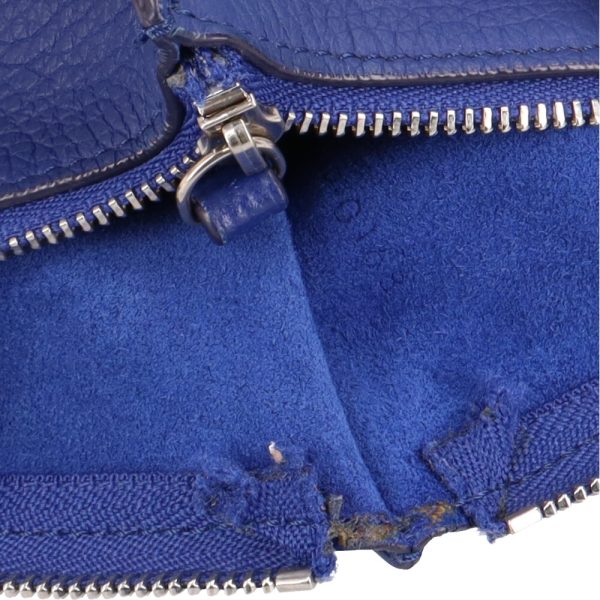 brb01020000000816 14 Celine Baguette Shoulder Bag Leather Cobalt