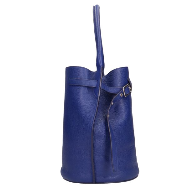 brb01020000000816 4 Celine Baguette Shoulder Bag Leather Cobalt