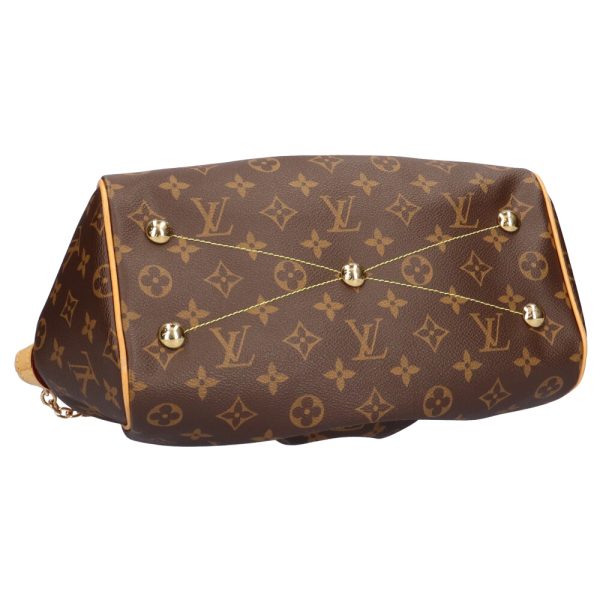 brb01060000000555 5 Louis Vuitton Tivoli Monogram Canvas Handbag Brown