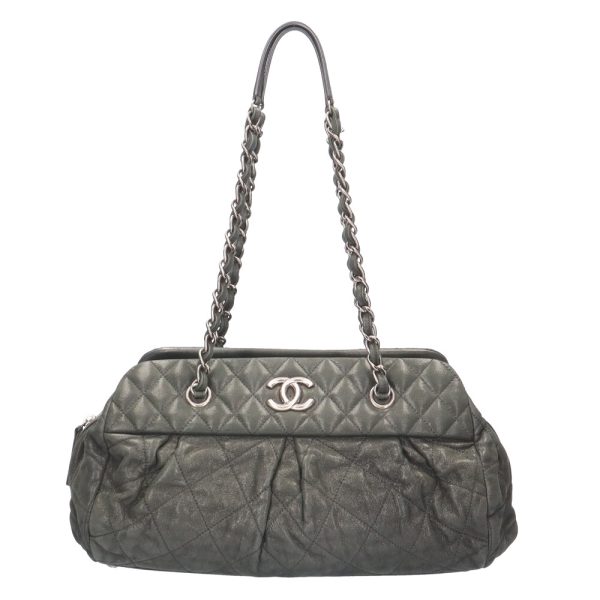 brb01820000000692 1 Chanel Velvet Calf Chain Matelasse Shoulder Bag