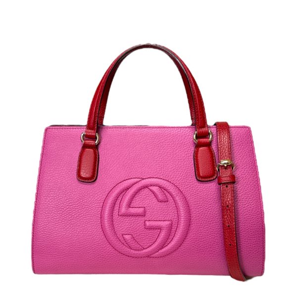 brb01820000005996 1 Gucci Soho Shoulder Bag Pink