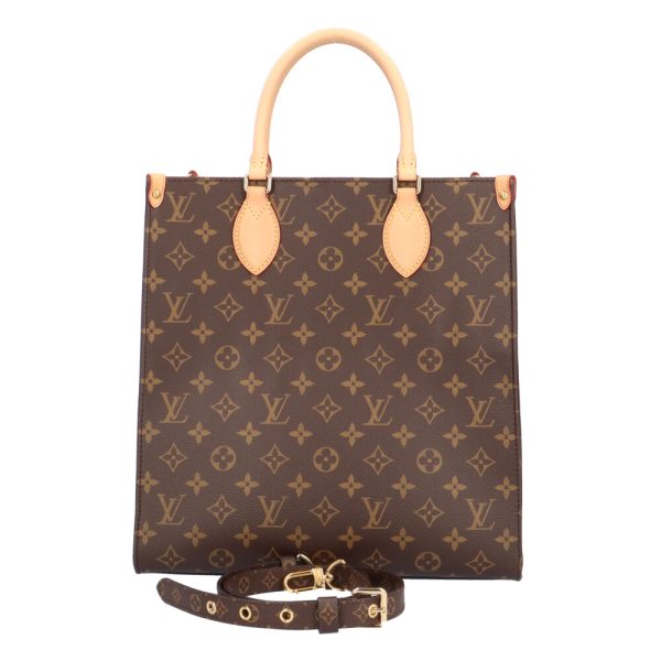 brb01860000004281 1 Louis Vuitton Sac Pla Monogram Canvas Shoulder Bag Brown