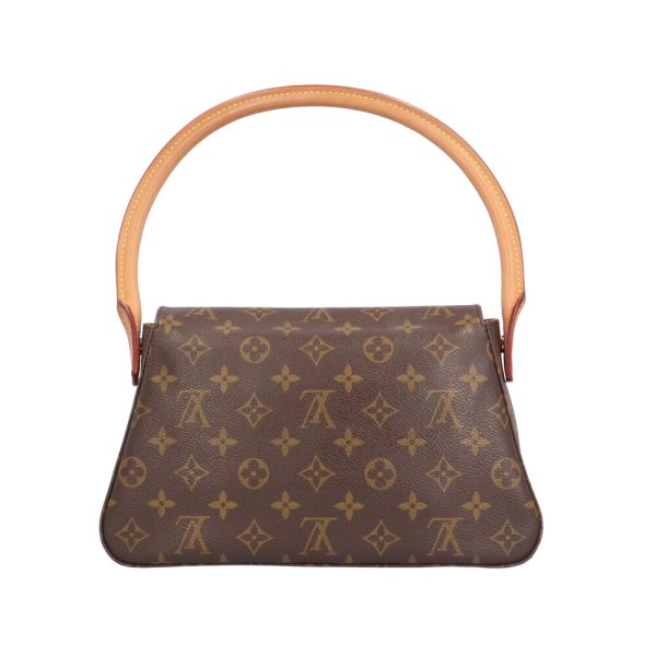 brb01860000005905 3 Louis Vuitton Mini Looping Monogram Canvas Handbag Brown