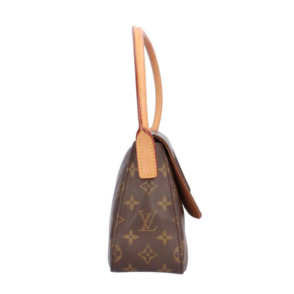 brb01860000005905 4 Louis Vuitton Mini Looping Monogram Canvas Handbag Brown