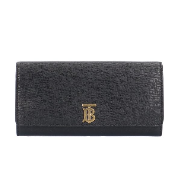 brb01860000007302 1 Burberry Hulton TB Logo Long Wallet Leather Brown