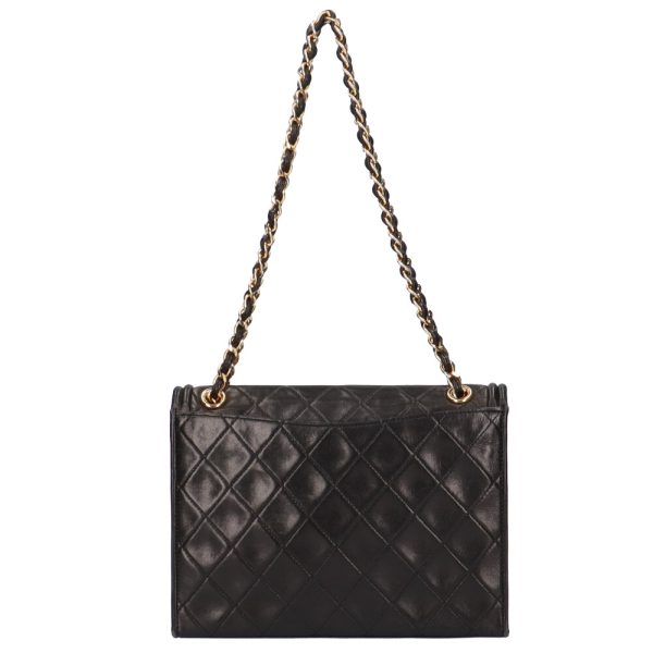 brb01870000002356 3 Chanel Chain Matelasse Lambskin Shoulder Bag Black