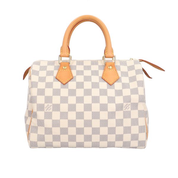 brb01870000007370 1 Louis Vuitton Speedy 25 Damier Azur Handbag White