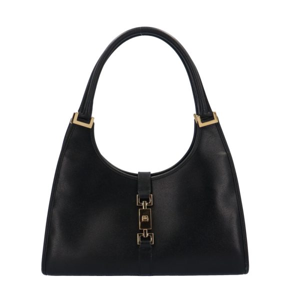 brb01960000004053 1 Gucci Jackie Leather Shoulder Bag Black