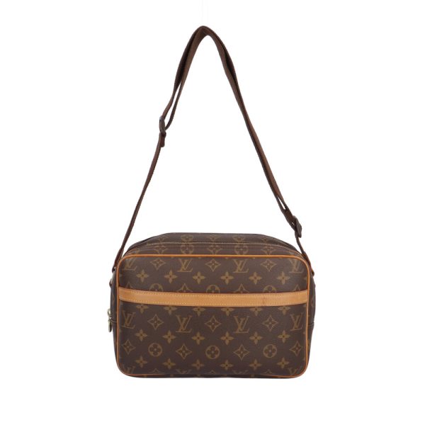 brb01970000005947 1 Louis Vuitton Reporter PM Monogram Shoulder Bag Brown