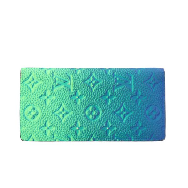 brb01970000006873 1 Louis Vuitton Illusion Long Wallet Blue Veil