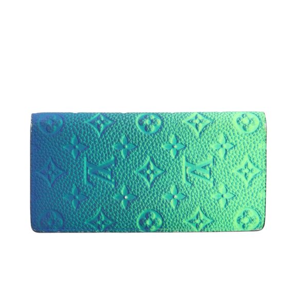 brb01970000006873 2 Louis Vuitton Illusion Long Wallet Blue Veil