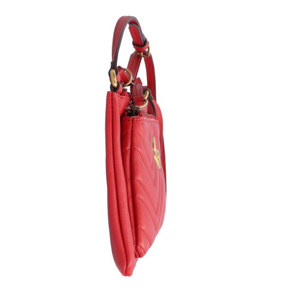 brb02110000000423 5 Gucci GG Marmont Leather Shoulder Bag Red