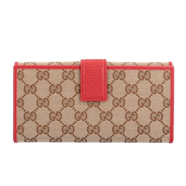 brb02110000008222 2 Gucci GG Canvas Long Wallet Brown