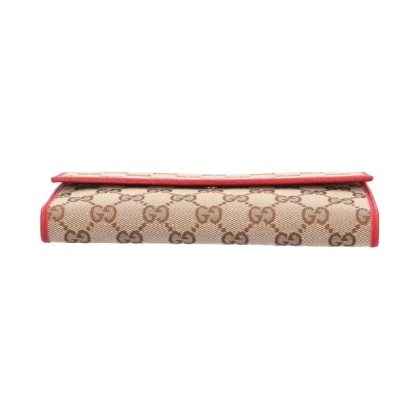 brb02110000008222 4 Gucci GG Canvas Long Wallet Brown