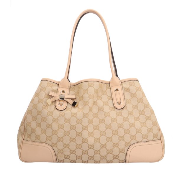 brb02260000006577 1 Gucci Princey GG Canvas Tote Bag Beige