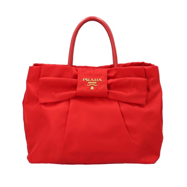 brb02300000007834 1 Prada Ribbon Handbag Red