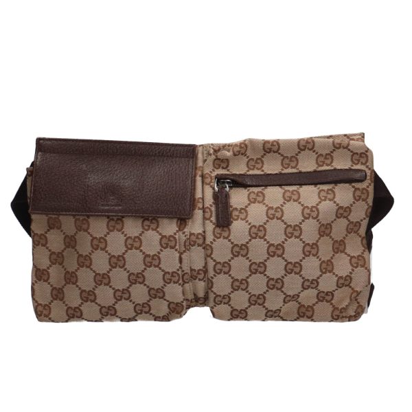 brb02520000000389 1 Gucci Body Bag GG Waist Bag Brown