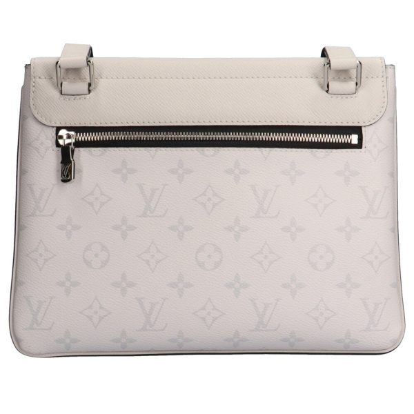 brb02520000002043 3 Louis Vuitton Flap Messenger Taigarama Monogram Canvas Shoulder Bag White