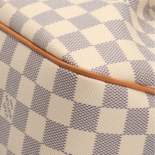 brb02540000004452 7 Louis Vuitton Syracuse Damier Azur Canvas Shoulder Bag Bag White