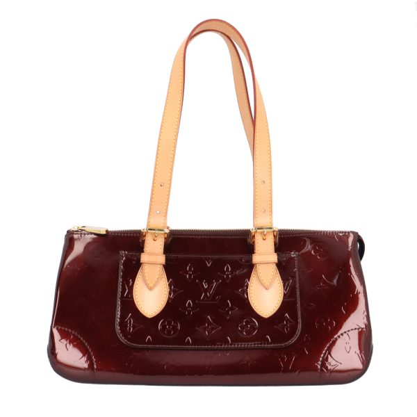 brb02540000005004 1 Louis Vuitton Rosewood Avenue Monogram Vernis Shoulder Bag Red