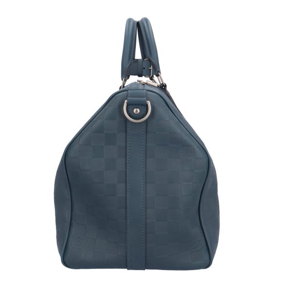 brb02570000003172 2 Louis Vuitton Keepall Damier Infini Canvas Shoulder Bag Blue