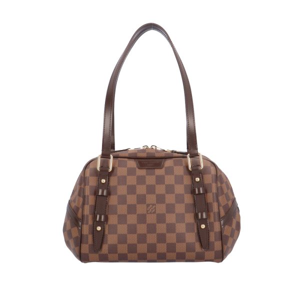 brb02670000007060 1 Louis Vuitton Rivington Damier Canvas Shoulder Bag Brown